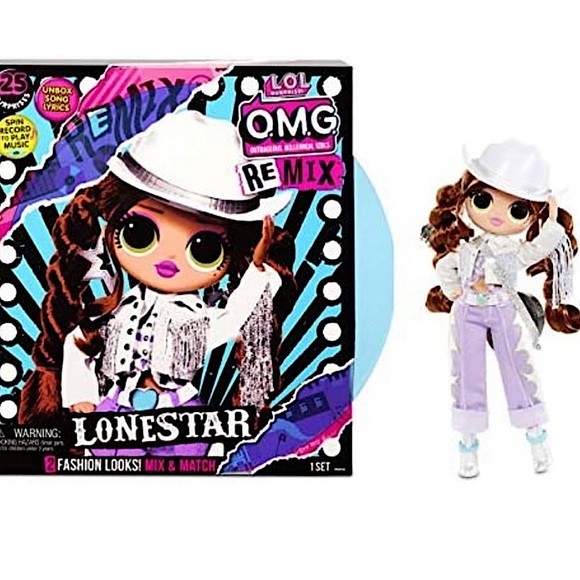 O.M.G. Remix Lonestar Fashion Doll 25 Surprises with Music LuL surprise NEW - Picture 2 of 16